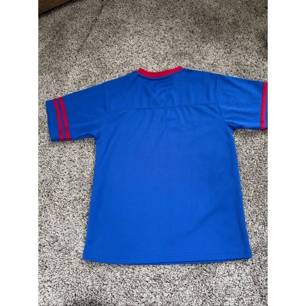NFL Team Apparel New York Giants Youth XL 14/16 Blue Jersey Shirt
